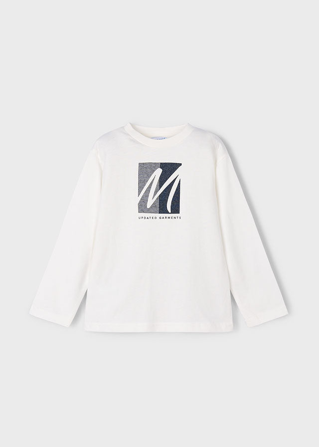 👕 Лонгслів з принтом логотипу для хлопчика Mayoral (5–10 років)