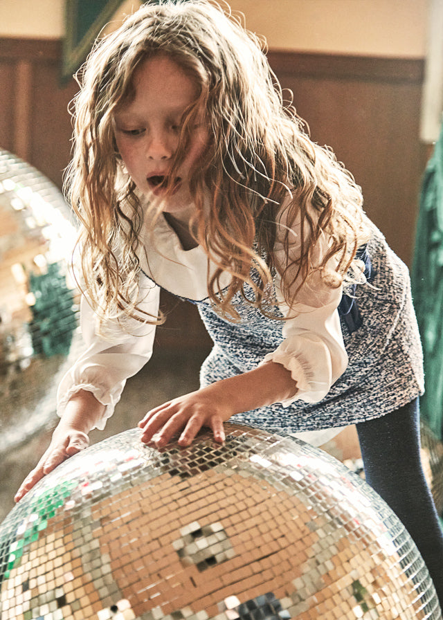 🎀 Нарядне твідове плаття для дівчинки з бантиками 7–9 років