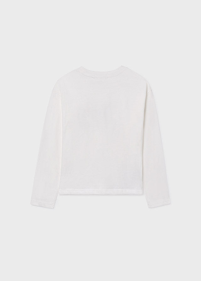 🌍 Білий лонгслів для хлопчика 12–16 років з написом OE Expedition