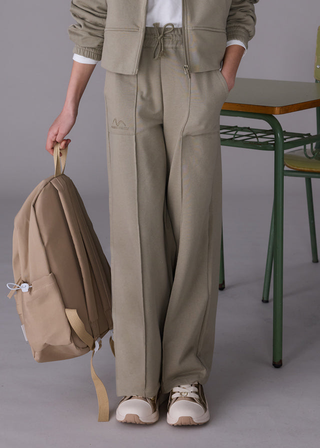 👖 Спортивні штани-кльош для дівчинки | Хакі | Розміри 12–14 років