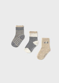 🧦 Набір дитячих шкарпеток (3 пари) | М’які та зручні | 1–4 роки